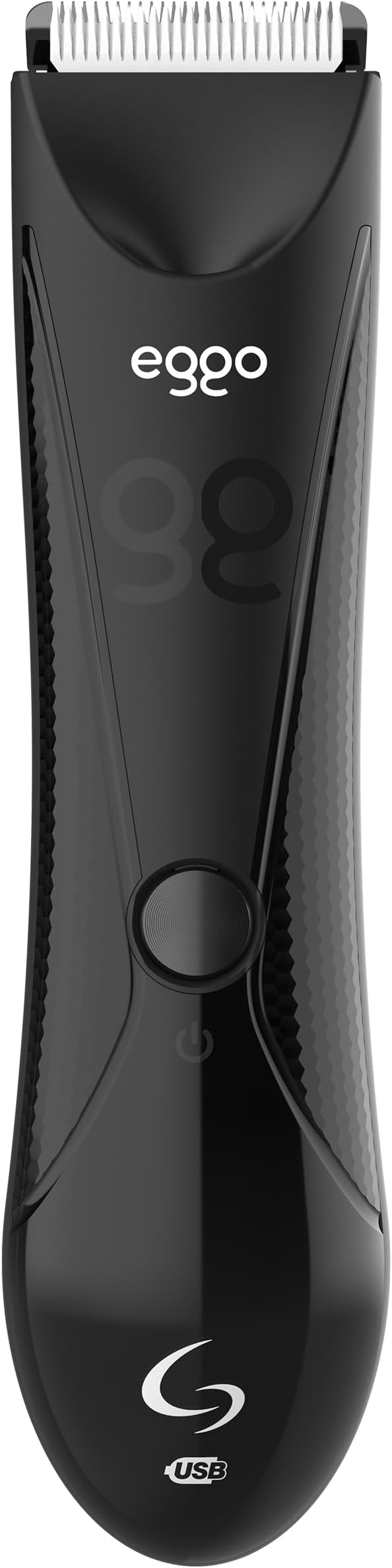 GA.MA Italy Eggo Body Trimmer for Men, Ceramic Blade for Sensitive Areas, LED Light, USB Rechargeable, 5600 RPM, Cordless Full Body Groomer with Guide Combs