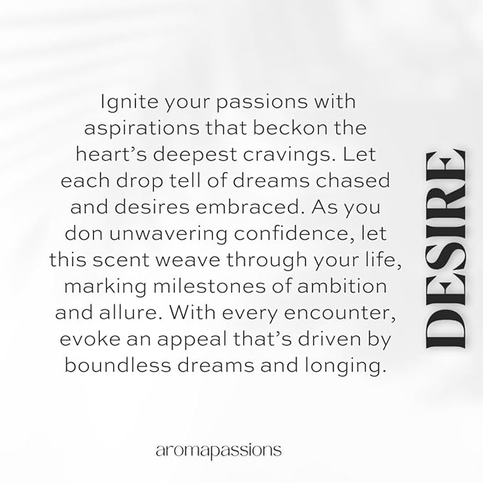 DESIRE | Inspired by Frederic Malle MUSC RAVAGEUR | Perfume for Men and Women | Extrait De Parfum | Long Lasting Dupe Clone Essential Oils Fragrance | Perfume De Hombre Mujer | (50 ml / 1.7 Fl Oz)