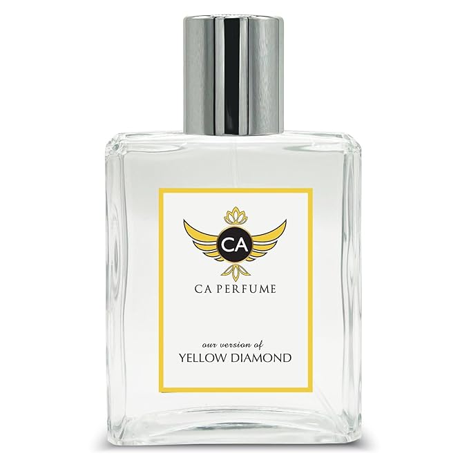 CA Perfume Impression of Yellow Diamond For Women Floral Fragrance Long Lasting Womens Perfume Eau De Parfum 3.4 Fl Oz 100ml