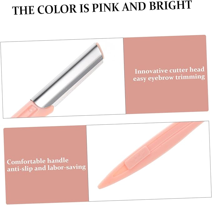 FRCOLOR 9pcs Eyebrow Facial Hair Trimmers Handle for Precision Brow Shaping Portable and Lightweight for Easy Use at