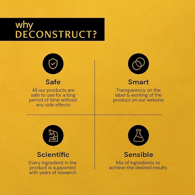 Deconstruct Face Gel Sunscreen In - Vivo Tested SPF 50 + and PA+++ | For oily, combination & normal skin | Matte, Lightweight & Airy, Non-greasy | For Men & Women - 80g