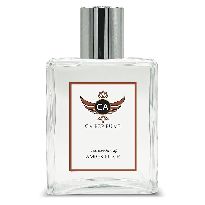 CA Perfume Impression of Amber Elixir For Women Amber Fragrance Long Lasting Womens Perfume Eau De Parfum 3.4 Fl Oz 100ml