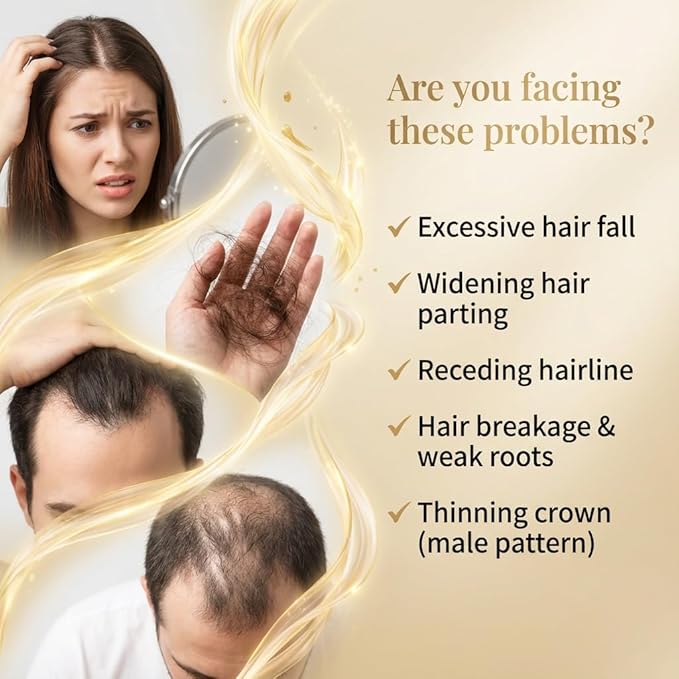 Herbal Anti-Fall Shampoo, Ginger & Ginseng Scalp Cleanser with Jojoba & Oat Extracts, Strengthening Formula for Thinning Hair, 300ml (2-Pack Duo Set)