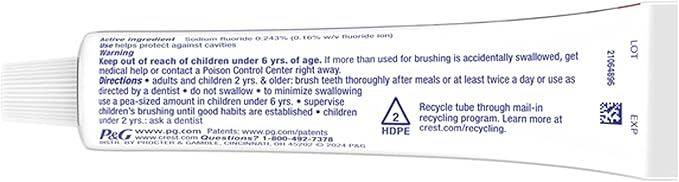 Crest Baking Soda & Peroxide Whitening Toothpaste with Tartar Protection, Fresh Mint 4.2 oz (119) - Pack of 2
