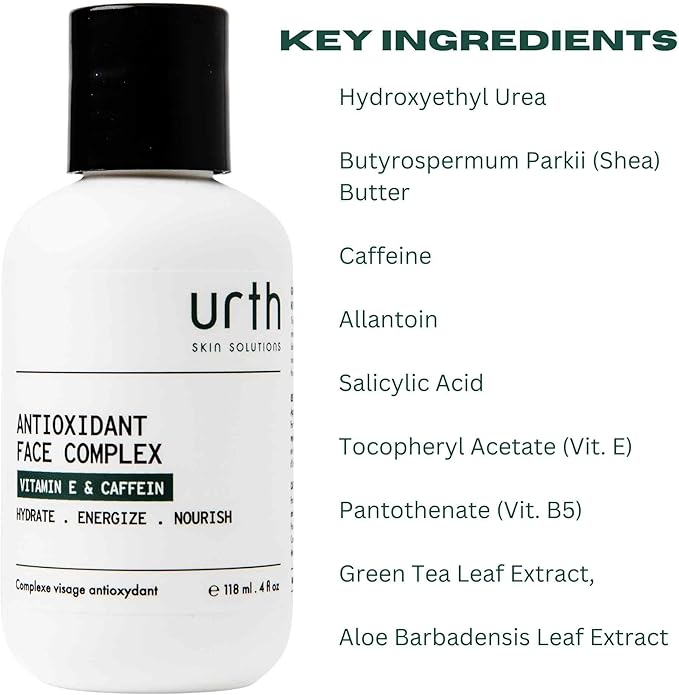 Urth Skin Solutions for Men Antioxidant Face Complex 4oz - Pore Minimizer, Daily Hydrating Facial Lotion for Oily Skin, Anti-Aging and antioxidant Protection