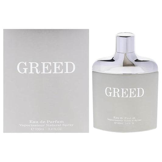 Greed Silver - Cologne for Men - Amber, Bergamot Fragrances - Long Lasting Perfume for Men - Jasmine, Vanilla Eau de Parfum - 3.4 oz