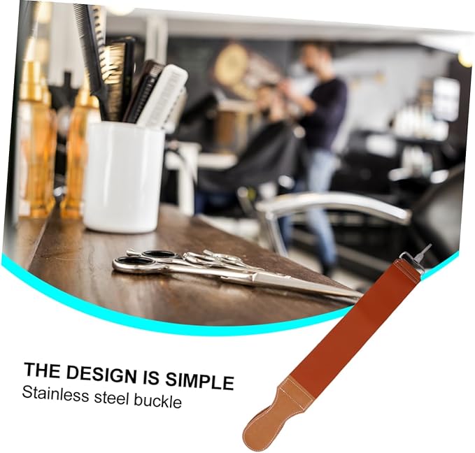 Happyyami Razor Sharpening Belt Rszor Strop Leather Straight Razor Strop for Knives Chisels