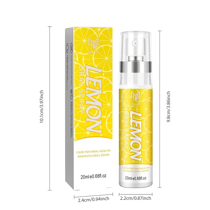 PEGO Oral Breath Spray,Mouth Spray Breath Fresheners,Dry Mouth Spray,Sugar-Free,Long-Lasting,Fights Bad Breath for Adults,pH Balanced,Travel Size(Lemon Flavor*2Pack)