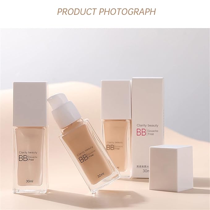 Long Lasting Moisturizing BB Cream, Skin Friendly Oil Control Liquid Natural, Hyaluronic Acid Moisturizing Cream, (B)