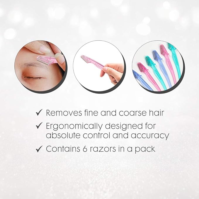 Ardell Pro Brow for Trim & Shape – Eyebrow Razor, Trimmer, and Shaper with Cover, Face Razor for Women, Dermaplane Razor, 1 Pack