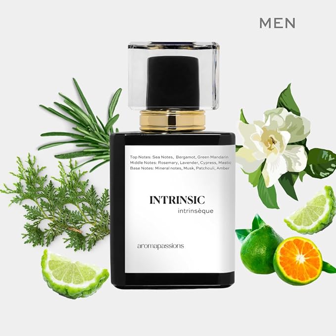 aromapassions INTRINSIC | Inspired by G.A. ACQUA DI GIO PROFONDO | Perfume for Men | Extrait De Parfum | Long Lasting Dupe Clone Essential Oils Fragrance | Perfume De Hombre | (30 ml / 1 Fl Oz)