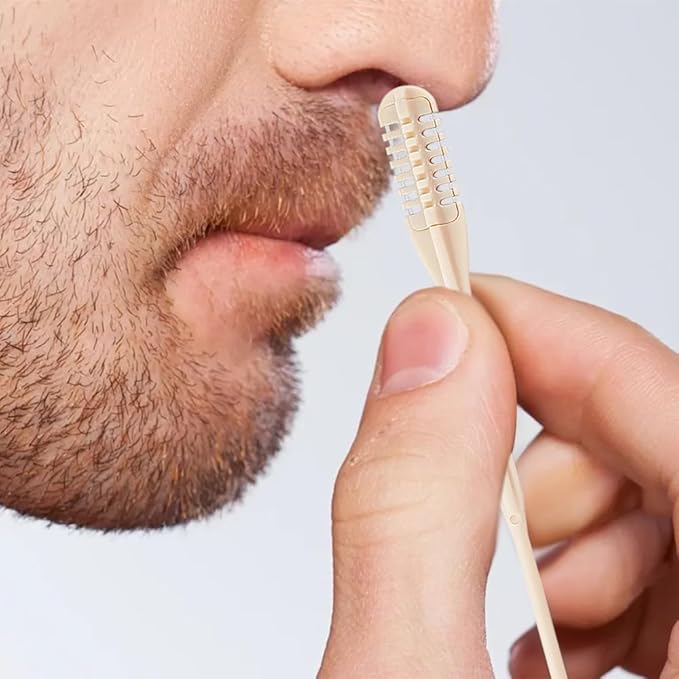 Manual Nasal Hair Cutter for Men Women, 2026 Upgrade 360° Rotating Double Sided Nose Hair Trimmer with Earpick - Sharp, Smooth Cutting Nose Grooming Tool Portable Travel Essentials (12)
