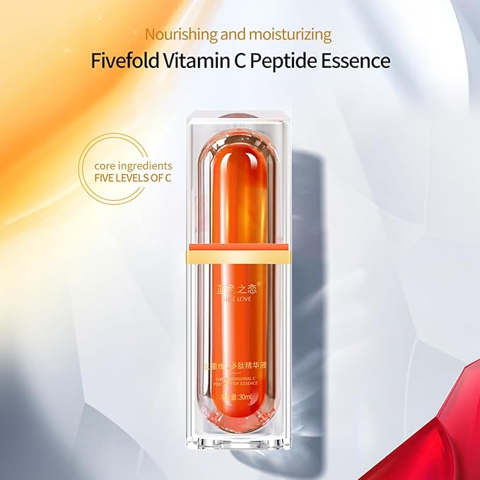 BLUE LOVE Five Vitamin C Face Essence for Women & Men- Nourishing Facial Moisturizer, Hydrating Serum for Radiant Skin Care
