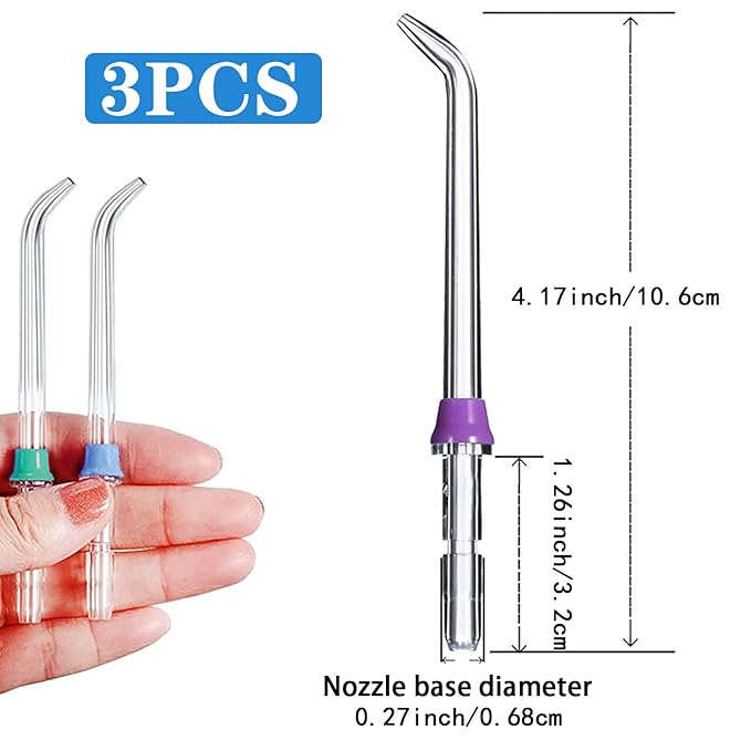 Replacement Heads for Waterpik,Water Flossers Other Brand Oral Replacement Tips for Water Pik Water Flosser(3 Classic Jet Tips)
