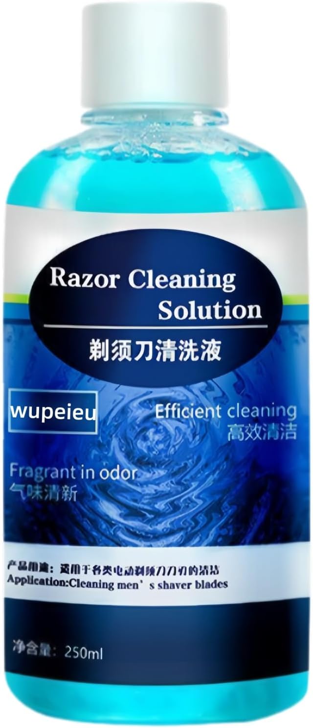 250ml Men's Shaver Cleaning Solution Compatible With Braun CCR2，Compatible With Philips CC13 JC301 CC13，Compatible With Panasonic ES-LM56 ES-4L(1pcs)
