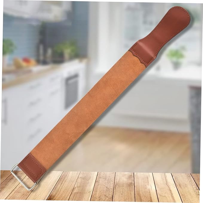 Strop for Beard Razor Hair Removal Shaving Apron Men Professional Straight Razor Sharpening Tool Handle