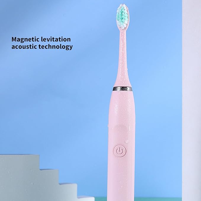 180 Days Battery Life Electric Toothbrush USB Rechargeable Travel with 3 Brush Heads Powered Ultrasonics Electric Toothbrush