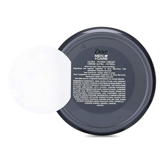 Dove Men+Care Ultra-Hydra Cream with 24 Hour Moisturization, 2.53 FL OZ (Pack of 4)
