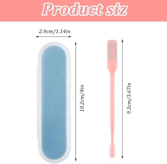 15 Pcs 2 in 1 Nasal Hair Cutter,Manual Nose Hair Cutter for Women,Portable 360° Rotating Manual Nose Hairs Trimmer for Women,Double Sided Nasal Hairs Cutters for Men with Cleaning Brush
