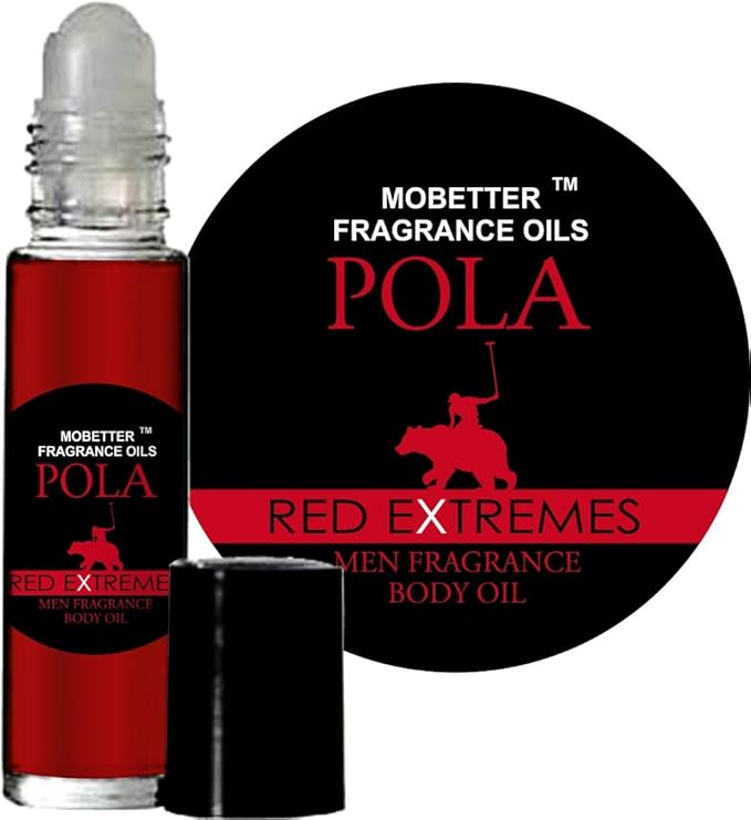 MOBETTER FRAGRANCE OILS Pola Red Extreme Cologne Body Oil for Men (10ml Roll On)