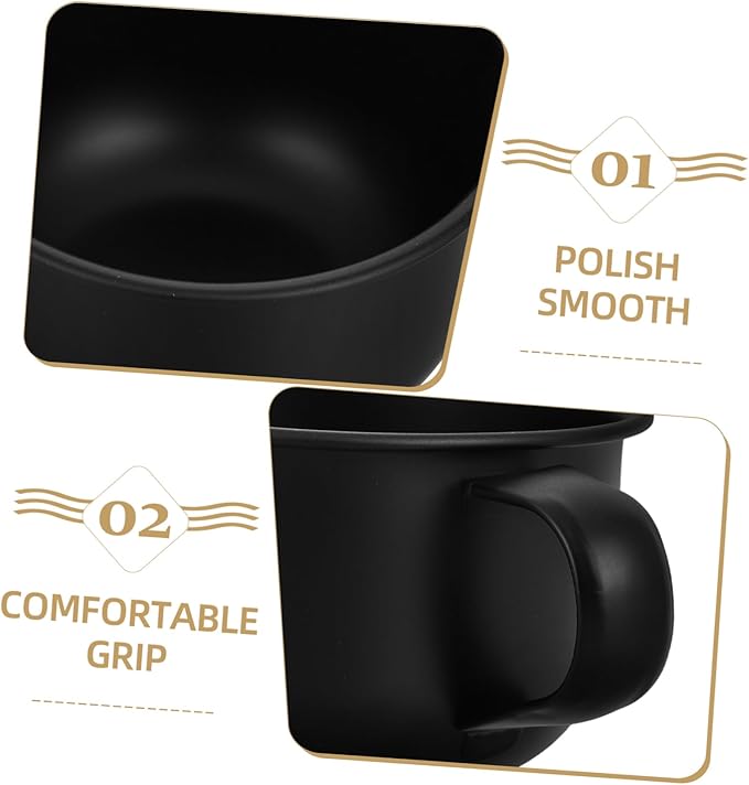 Didiseaon Shaving Soap Bowl Cup with Handle Alloy Shaving Mug for Effortless Grooming Lightweight Retro Design for Men and Household Tasks