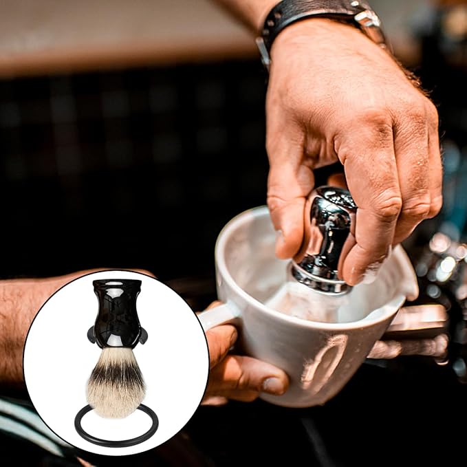 Men's Razor Holder Single Head Beard Brush Hanger Portable Brush Holder Beauty Tools Shaving Brush Razor Holder Razor Soap Bowl Holder Ferroalloy Man Shaving Frame Cosmetic