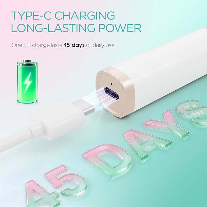VOGOE Eyebrow Trimmer for Women, 3-in-1 Electric Eyebrow Razor & Facial Hair Remover, Painless Rechargeable & Portable for Brows, Peach Fuzz, Lips and Chin (White)