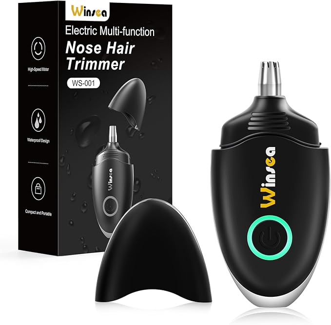 Ear and Nose Hair Trimmer for Men and Women – Travel Trimmer, High-Precision Nose Shaver, USB Rechargeable, Waterproof, Safe & Quiet Operation, Portable Ear Hair Remover Design