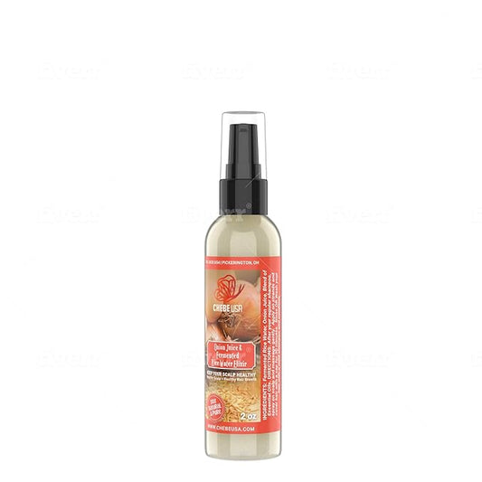 Uhuru Naturals Hair Growth Spray, Herbal Scalp Treatment with Rice, Chebe, Rosemary and Ginger for Thicker Fuller Hair, Unisex Adult Formula (2 oz, Chebe rice water)