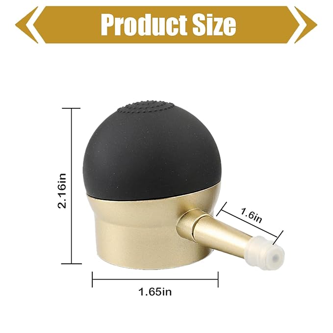 Hair Fibers Pump Fiber Applicator, Spray for Hair Building Fibers Nozzle Hair Thickening Tools, Instantly Thicken Thinning or Balding Hair for Men and Women (Gold)