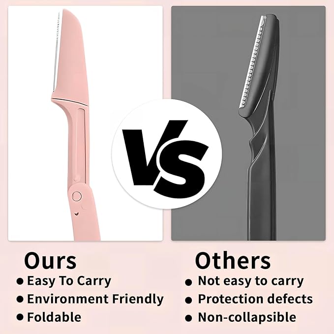 Dermaplaning Razors Tool for Women Face,3 PCS Eyebrow Razor,Facial Hair Removal for Women Sensitive Skin