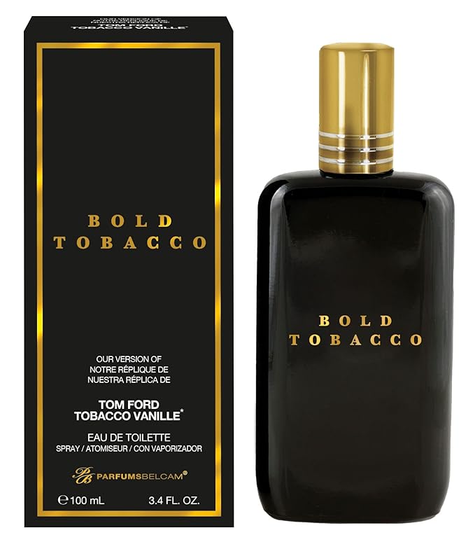 PB ParfumsBelcam Bold Tobacco Eau De Toilette Spray, Our Version of Tobacco Vanille, 3.4 fl.oz. (Pack of 2)