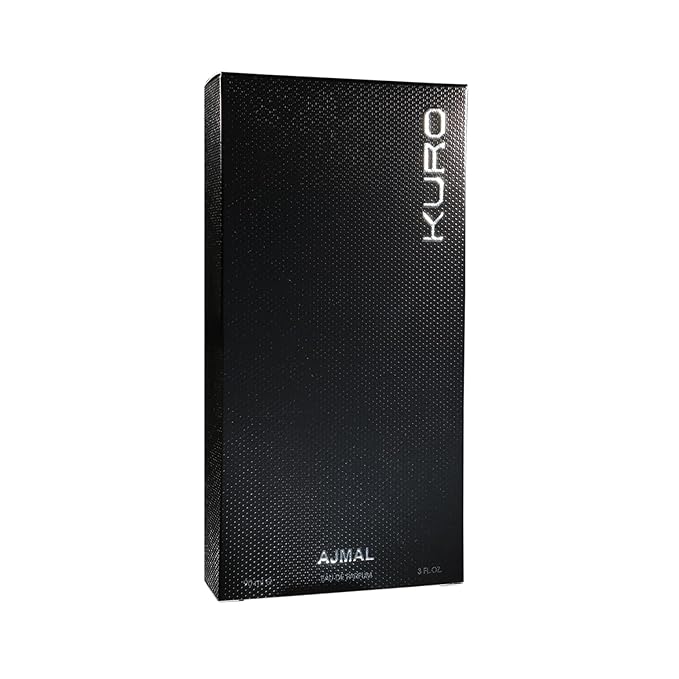 Ajmal Kuro Eau de Parfum for Men, 3.0 fl oz / 90 ml, Aromatic Spicy Woody Masculine Fragrance, Long Lasting Men’s Perfume, Made in Dubai