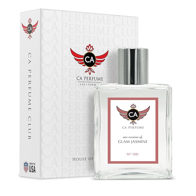 CA Perfume Impression of Glam Jasmine for Women Eau De Parfum Floral Scent Long Lasting Perfumes for Women Signature Scent for Day and Night Wear 3.4 Fl Oz 100ml