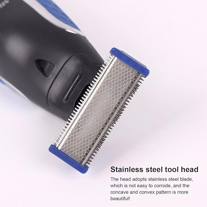 6PCS LinMei Replacement Shaver Heads for 1st Generation Micro Touch Solo Men's Trimmer with 2 Cleaning Brushes