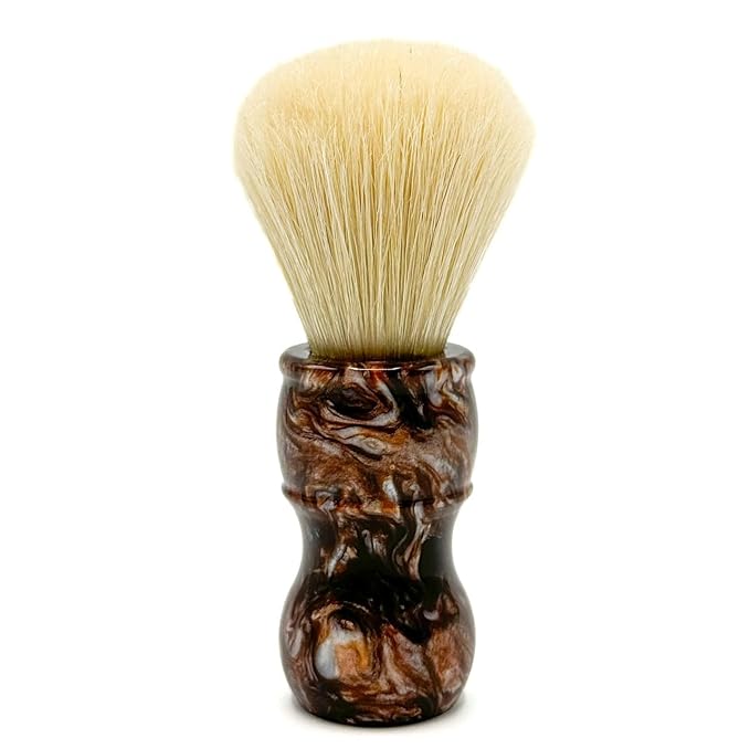 Parker Safety Razor, THE BIG BROWN BOAR, Deluxe Iridescent Tortoise Handle 100% Boar Bristle Shaving Brush, Large 24 MM Brush knot for a Better Lather!