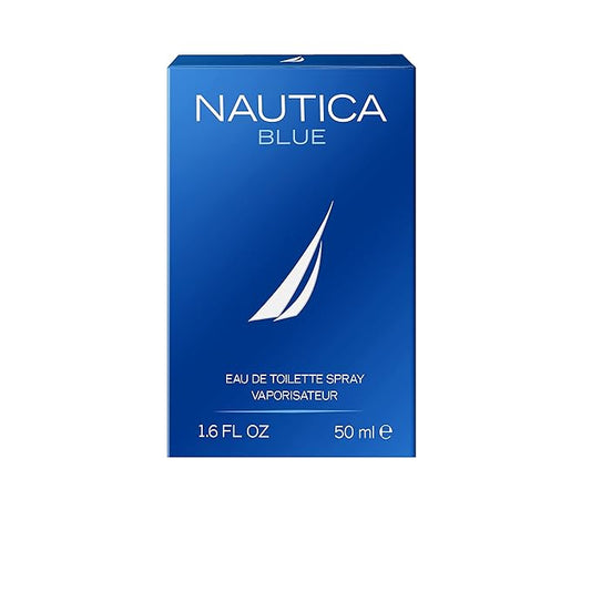 Nautica Blue Eau de Toilette 1.6 fl oz (Pack of 1), Notes of Basil, Jasmine, and Cedarwood, Men's Fragrance, Long Lasting, Everyday Fragrance, Travel Size