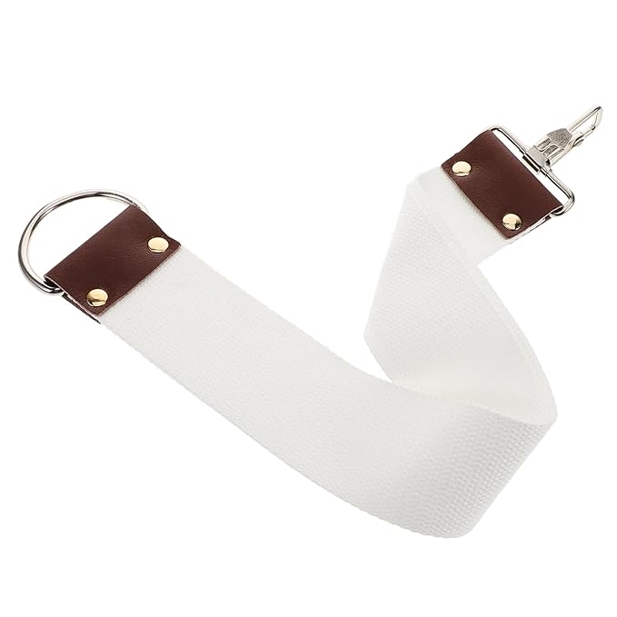 FRCOLOR Dual Layer Canvas Razor Strop Belt for Professional Barbers Personal Use Versatile Shaving Strap for Straight Razors Lightweight Portable Design for