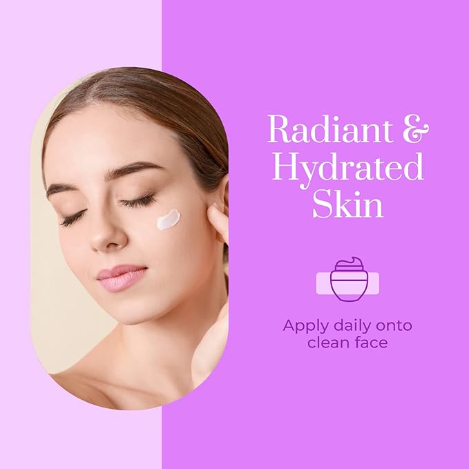 Clear Beauty Collagen Day & Night Face Moisturizer - Dermatologist Tested, Anti Aging Korean Skin Care - Plumping Hydration, Elasticity Support, Silky Finish - Vegan, Clean Beauty - Duo Pack
