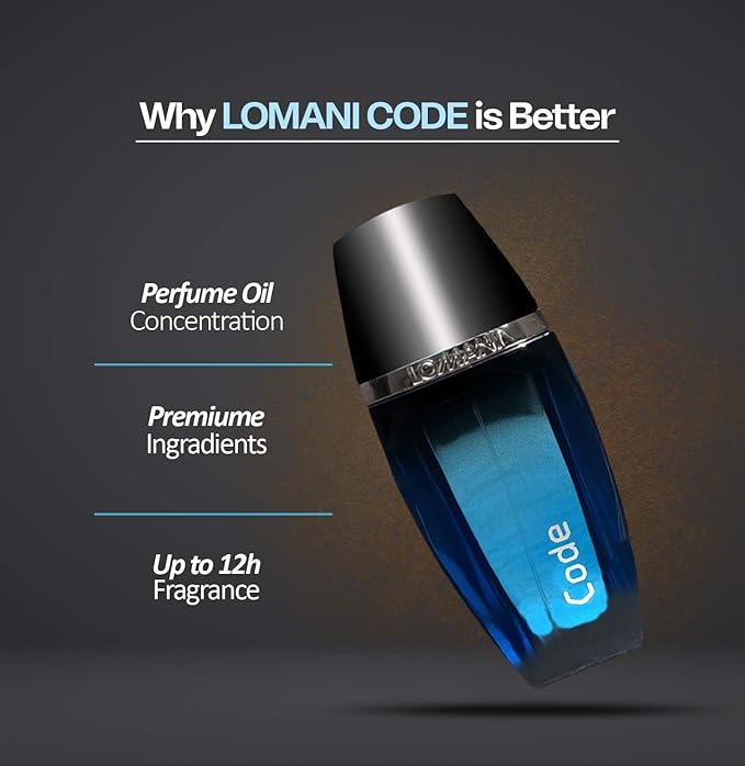 Lomani Code Eau de Toilette Spray for Men, 3.3 Ounce