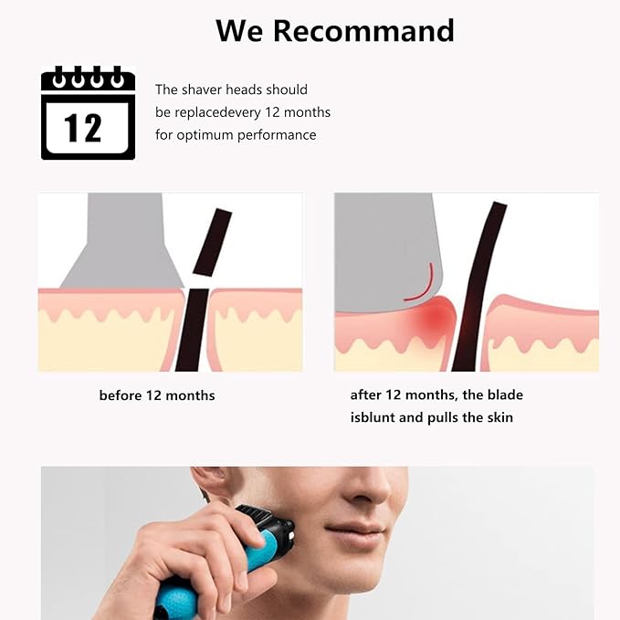 [1 Pack]Series 5 Series 6 53B Shaver Replacement Head Compatible with New Gens S5 S6 Razors,for S5 Replacement Heads 5050cs,6072cc,6090cc,6020s,6040c,5035s,5020s Etc Model