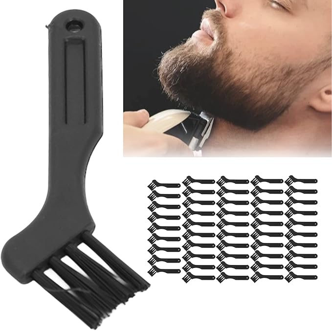 Mini Shaver Cleaning Brush, 50pcs Electric Shaver Cleaning Brush Hair Remover for Computer Keyboard Home Appliances Small Crevice Brush