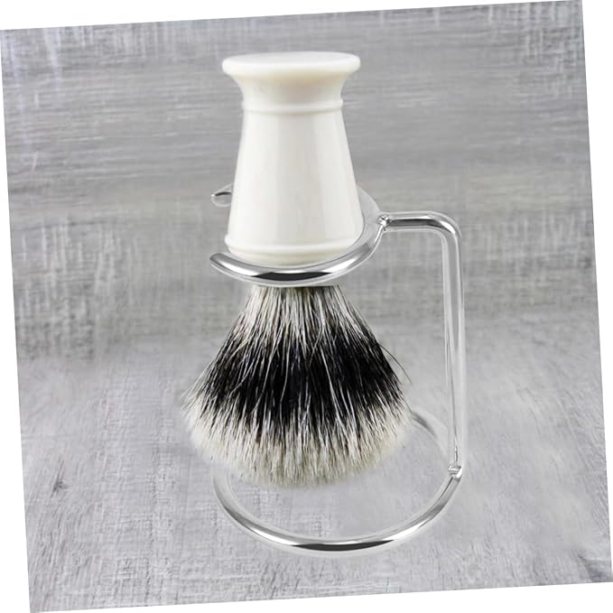 FRCOLOR Shave Brush Holder Set Razor Brush Stands Razor and Brush Holder Drip Holder for Shaving Brushes for Home Travel and Professional Use