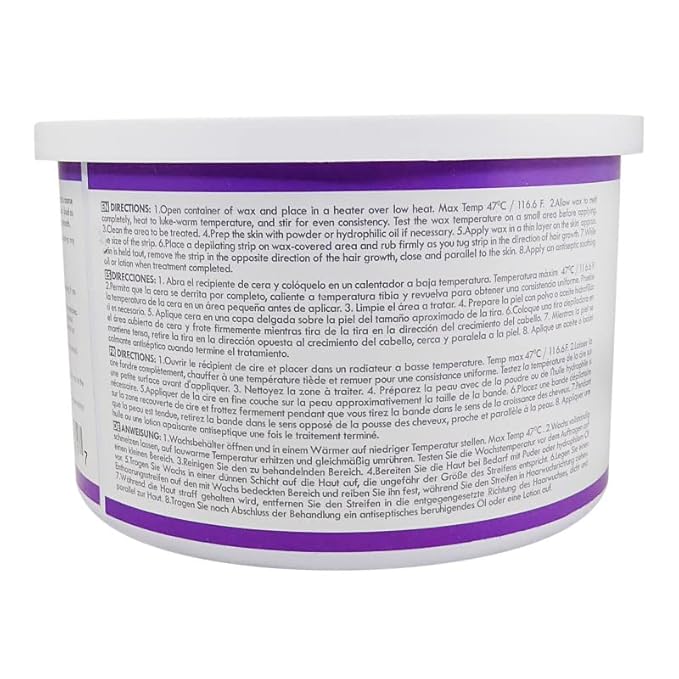 Waxness Spa Choice Assorted Soft Wax Tins 14 oz Pack of 3 - Rose, Lavender Zinc Oxyde