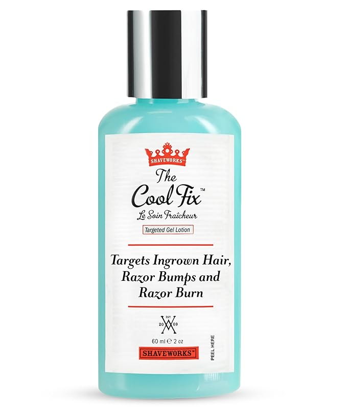 Shaveworks The Cool Fix Aftershave for Women: Pubic Hair Removal, Razor Bumps, Razor Burns, Ingrown Hair Treatment – After Shaving Post Waxing Bikini Area Moisturizing Skin Care Gel 2 Fl Oz