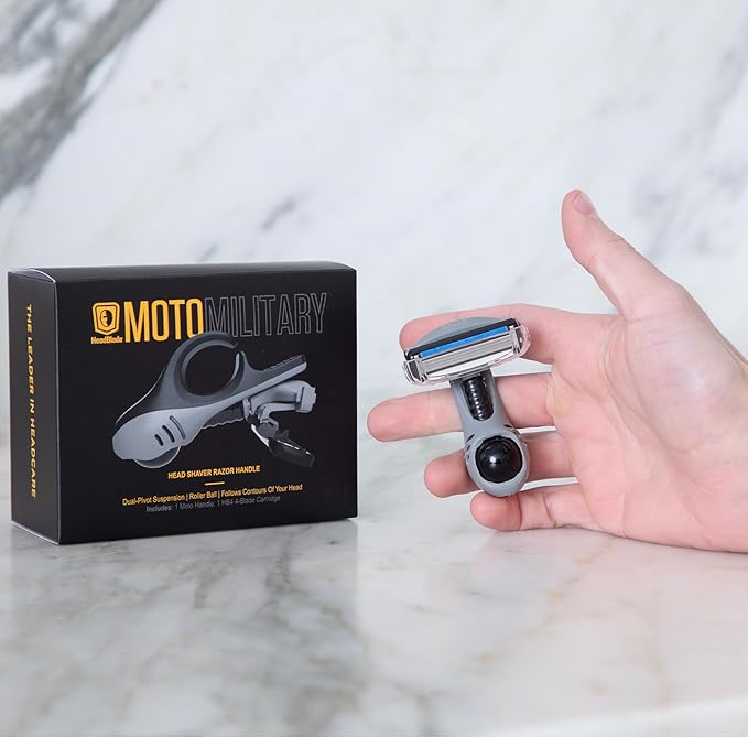 HeadBlade LE Moto Men's Head Shaving Razor - Military - Revolutionary Dual Active Suspension…