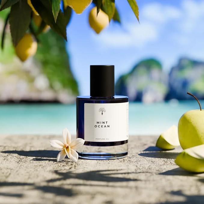 Eternal perfume oils | Exquisite Scents Inspired by Iconic Fragrances | Long-Lasting - Perfume Oils for Women & Men (Mint Ocean)