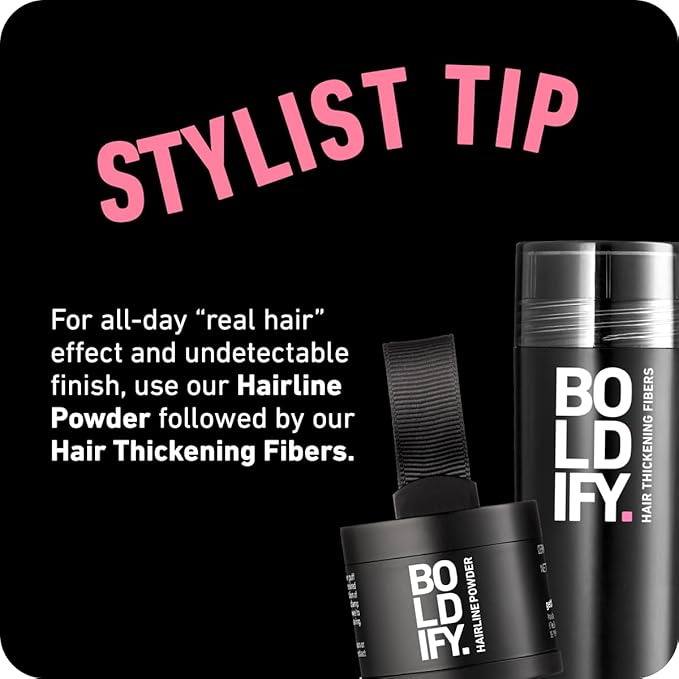 Boldify Hair Fibers Color Sample Kit - Fill In Thinning and Fine Hair for an Instantly Fuller, Thicker Look - 14 Shades for Women & Men - Dark Browns + Black