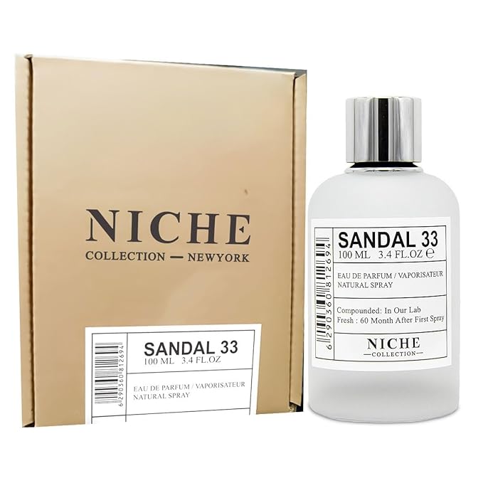 Maison d'Orient SANDAL 33 Niche Collection New York 100 ML (3.4 oz) EDP for Men and Women – Woody Oriental Perfume with Sandalwood, Violet, and Leather – Long-Lasting Unisex Fragrance | for Men and Women, Sandalwood, Violet, Leather, Long-Lasting, Unis...