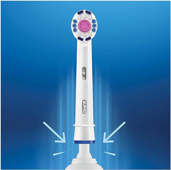 Oral-B 3D White Toothbrush Heads Pack of 4 Replacement Refills for Electric Rechargeable Toothbrush